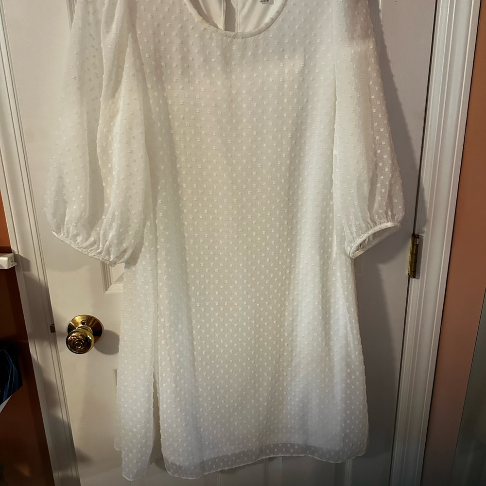 White Calvin Klein Anniversary Dress 18W